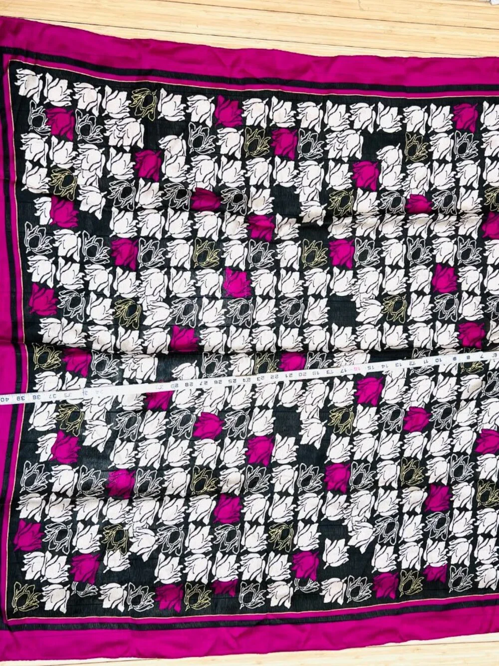 Sonia Rykiel Foulards 100% Silk Scarf Ex-Large 42